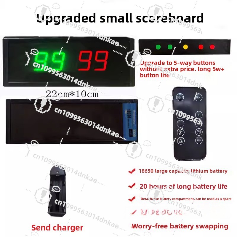Table Tennis Scoreboard - لوحة نتائج إلكترونية لكرة السلة مع