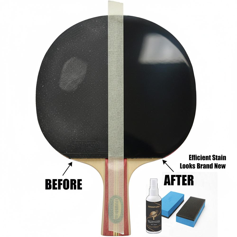 بخاخ تنظيف مضرب تنس الطاولة ال - مراجعة Table Tennis Paddle Set وسعره