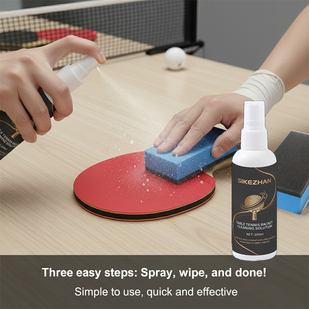 بخاخ تنظيف مضرب تنس الطاولة ال - مراجعة Table Tennis Paddle Set وسعره