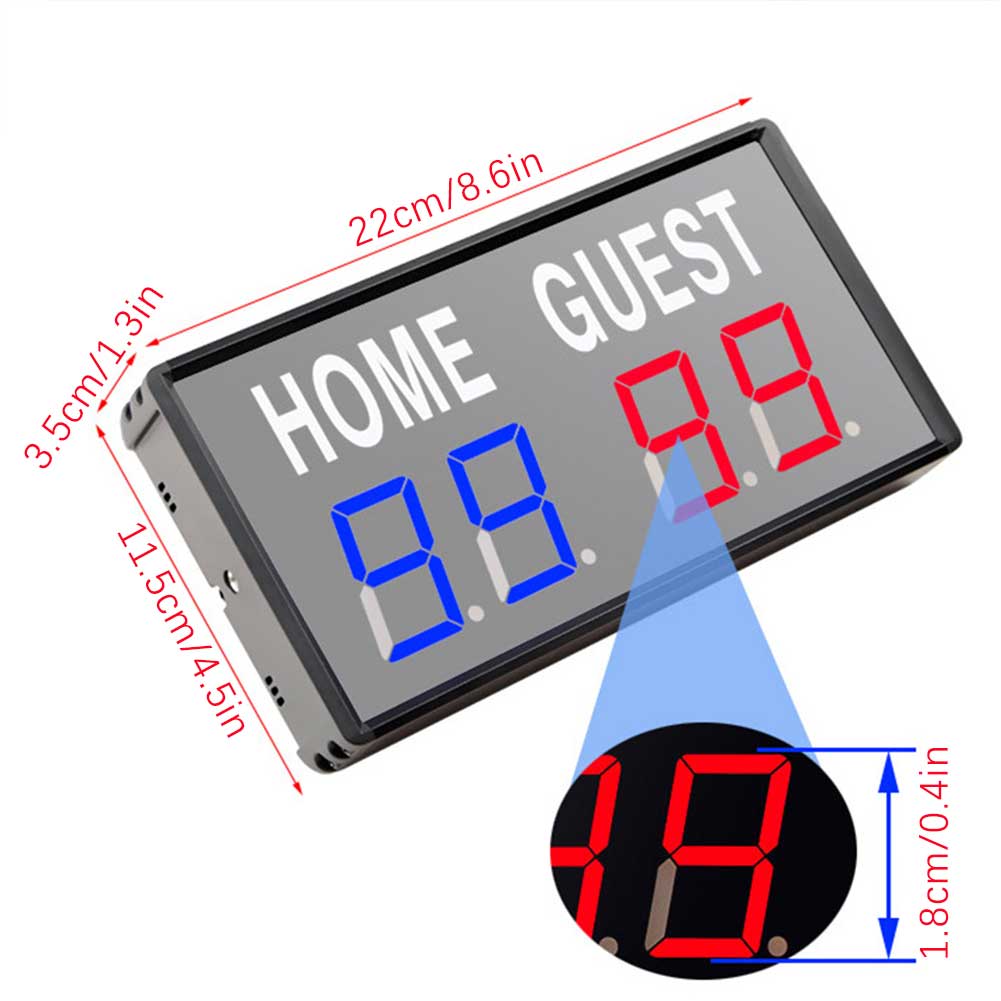 لوحة النتائج الإلكترونية LED ا - مراجعة Table Tennis Scoreboard وسعره