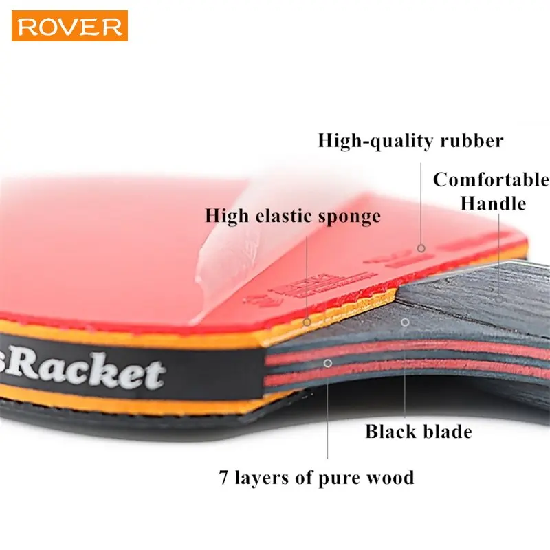 5/6 ستار مضرب تنس الطاولة 2 قط - مراجعة Table Tennis Paddle Set وسعره