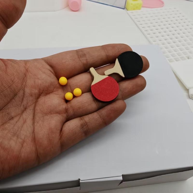 نموذج ديكور منزل الدمى المصغر، - مراجعة Table Tennis Animation وسعره